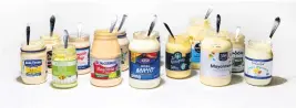  ?? JAY L. CLENDENIN — LOS ANGELES TIMES/ TNS ?? A selection of store-bought brands of mayonnaise were put to a taste test.