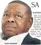  ??  ?? BLADE NZIMANDE