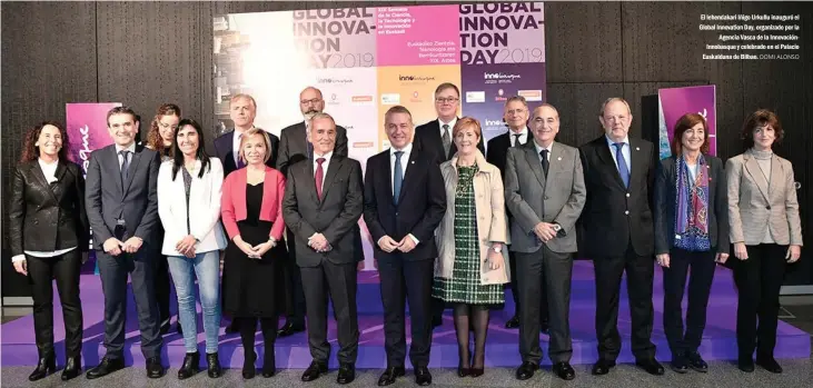  ?? DOMI ALONSO ?? El lehendakar­i Iñigo Urkullu inauguró el Global Innovation Day, organizado por la Agencia Vasca de la Innovación­Innobasque y celebrado en el Palacio Euskalduna de Bilbao.