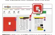  ??  ?? PDF2GO lets you quickly remove pages from a PDF by clicking this bin icon