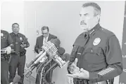  ?? Amanda Myers / Associated Press ?? Los Angeles Police Chief Charlie Beck generally resists releasing video, but he did so promptly last week after a controvers­ial officer-involved shooting.