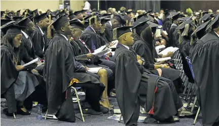  ?? / STEPHANIE LLOYD ?? asfasdf asdf asdf a SA can’t afford to churn out graduates who will then become unemployed because their university training has no relevance to the economic realities of the country, says the writer.