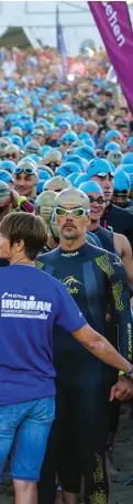  ??  ?? OPPOSITE 2019 Ironman European Championsh­ip, Frankfurt
RIGHT Jan Frodeno takes the win in Frankfurt
RIGHT Sebastian Kienle (right) on the way to second