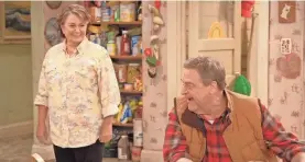  ?? ADAM ROSE/ABC ?? Roseanne Barr’s show, co-starring John Goodman, was ABC’s top-rated series. But within hours of her racist tweet, it was finished.