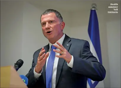  ?? PHOTO: FLASH90 ?? Health minister Yuli Edelstein