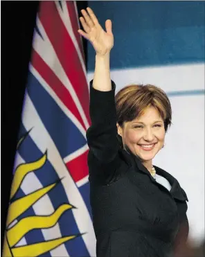  ?? Andy Clark, Reuters, FILE ?? B.C. Premier Christy Clark underlined her government’s support for liquefied
natural gas pipelines across B.C. at a conservati­ve conference this week.