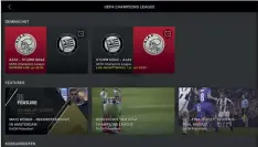  ??  ?? Ein Großteil der Inhalte bei DAZN kann live oder auf Abruf geschaut werden. Somit kann man ein Spiel auch später starten als beim klassische­n TV