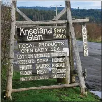  ?? ?? The Kneeland Glen Farm Stand faces closure once again. Owner and operator Kathy Mullen was issued a notice to vacate the business by Dec. 31by the North Coast Regional Land Trust last week following ongoing issues with Mullen’s dog.