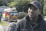  ?? RNZ ?? The hero of the early morning fire, Jonathan Asafo.