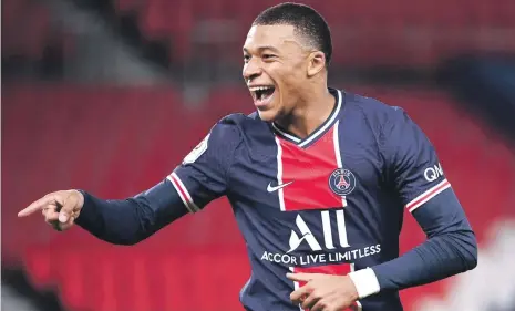  ?? ?? Kylian Mbappé es uno de los jóvenes jugadores de mayor talento que tiene el fútbol mundial. En la actualidad el Real Madrid apetece la obtención de sus servicios.