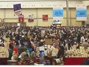  ??  ?? Bookworms unite: The Big Bad Wolf Book Sale in Jakarta was attended by over 600,000 visitors.