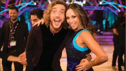  ??  ?? Seann Walsh with his dance partner Katya Jones, and below, this year’s Strictly line-up