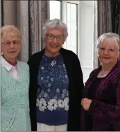 ??  ?? Cathy Smith , Elaine Scully and Magaret Sweeney from Killarney at the Kerry Community Awards.