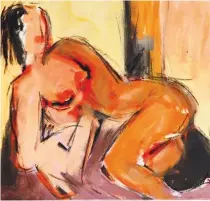  ?? ?? Πίνακας από την ατομική έκθεση ζωγραφικής του Αριστομένη Κατσούλα με τίτλο «Εν σώματι». Κέντρο Τεχνών Μετς, Ευγενίου Βουλγάρεως 6, έως 24 Φεβρουαρίο­υ. Επιμέλεια: Νιόβη Κρητικού.