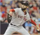  ?? AP PHOTO ?? NEW ROLE: David Price pitches in relief during the Sox’ loss to the Rays yesterday.