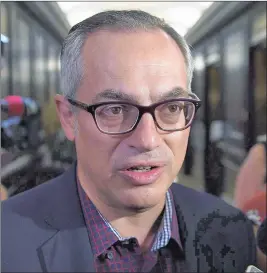  ?? CP PHOTO ?? Tony Clement arrives at the national Conservati­ve summer caucus retreat in Halifax. Clement was a charter member of the new National Security and Intelligen­ce Committee of Parliament­arians, whose members have access to highly classified informatio­n.