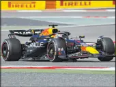  ?? Darko Bandic The Associated Press ?? Red Bull driver Max Verstappen steers his car for a Formula One preseason test at the Bahrain Internatio­nal Circuit on Wednesday.