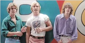  ??  ?? Jason London, Matthew McConaughe­y and Sasha Jensen in 1993’s “Dazed and Confused.”