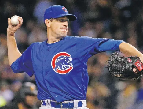  ?? GENE J. PUSKAR/ THE ASSOCIATED PRESS ?? Kyle Hendricks gets the pitching nod for the Cubs as they look to win the NLCS against the Dodgers today.