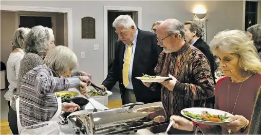  ?? BY KIM NELSON ?? A prime rib dinner was enjoyed by all who attended the fundraiser for 4-H at Trinity Episcopal Church.