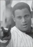  ??  ?? Sammy Sosa became the first Chicago Cub to hit two home runs in one inning, 21 years ago today.