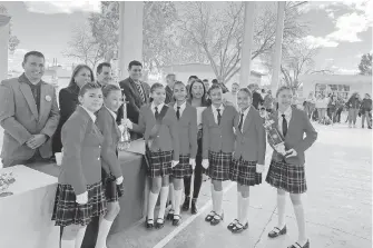  ?? FOTOS: ERICK GUERRERO ?? La primaria
Guadalupe Victoria obtuvo el primer lugar en el concurso de escoltas