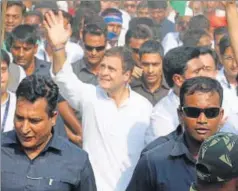  ?? FILE ?? AICC chief Rahul Gandhi will address his first meeting at Maniya in Dholpur district and thereafter will address gatherings at Bari, Baseri, Bayana and Weir.