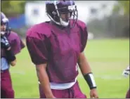  ?? BY SAM BLUM - SBLUM@DIGITALFIR­STMEDIA.COM ?? Kareem Duncan practices on Wednesday in advance of Watervliet’s game against Corinth on Friday.