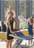  ?? Foto: Schwimmtea­m Neusäß ?? Volle Konzentrat­ion. Tamara Eicher nahm erstmals an der süddeutsch­en Meistersch­aft der langen Strecken teil.