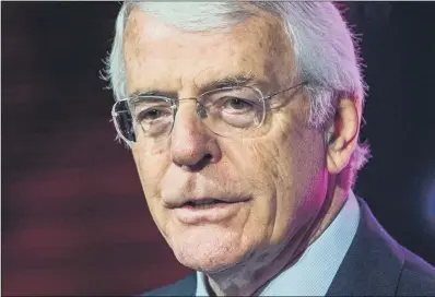  ??  ?? CONCERNS: Sir John Major told the Yorkshire Business Awards that Brexit would be unsettling for ‘a long time’.