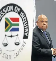  ?? Picture: ALON SKUY ?? SPILLING THE BEANS: Pravin Gordhan arrives for his appearance before the Zondo commission on Monday