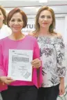  ??  ?? Ausencia.
Teresa Martínez (izq) se ausentó 10 meses de la SSP para buscar la alcaldía de Santa Catarina.