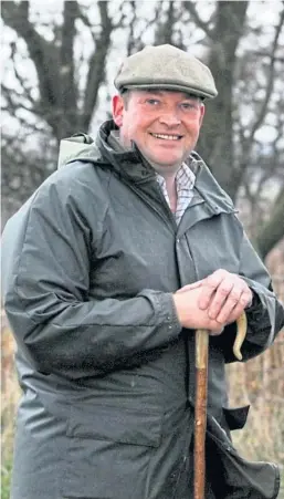  ??  ?? Fife farmer George Milne hopes improved marketing will help make Scotch Lamb a must-have product in people’s shopping baskets.