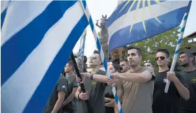  ?? Photo / AP ?? In the leadup to yesterday’s deal, Greek demonstrat­ors had called on their Government to take a tough stance with Macedonia.