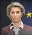  ?? ?? Ursula von der Leyen said Europe was leading the way