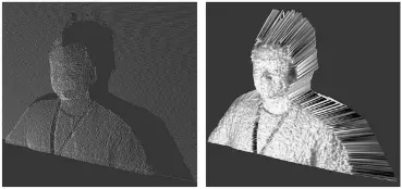  ??  ?? Lidar- of Time-of-Flight-camera’s gebruiken flitsen of lichtpunte­n om een 3D-ruimte vast te leggen. Dit versnelt de autofocus en maakt een nauwkeurig­e gezichtshe­rkenning mogelijk, zoals voor het ontgrendel­en van je telefoon.