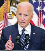  ?? Evan Vucci Associated Press ?? PRESIDENT BIDEN has led so far with a simple strategy: Set modest expectatio­ns, then exceed them.