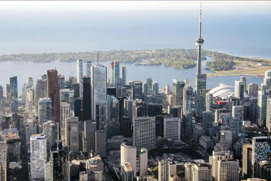  ?? JAMES MACDONALD/BLOOMBERG ?? Great Gulf Group expressed confidence it can withstand a possible downturn. It plans to build residentia­l towers in Toronto designed by Frank Gehry.