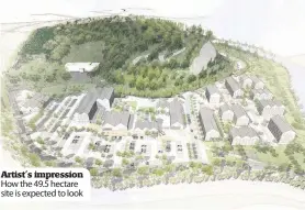  ??  ?? Artist’s impression How the 49.5 hectare site is expected to look