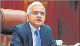  ?? PTI ?? RBI governor Shaktikant­a Das’s comments come after the Centre cut excise duty on petrol by ₹8 per litre and diesel by ₹6 last week.