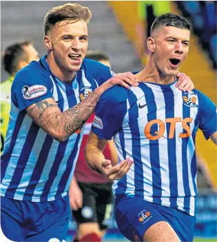  ??  ?? The form of Greg Stewart and Jordan Jones has put Kilmarnock in the title race