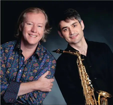  ?? PICTURE: VAL ADAMSON ?? Pianist Christophe­r Duigan and Saxophonis­t David Salleras.