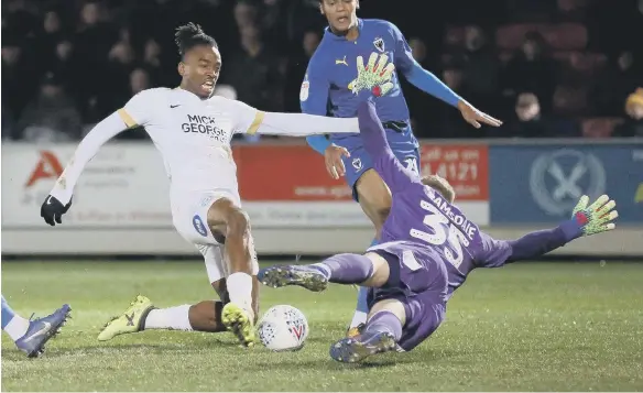  ??  ?? Peterborou­gh United's Ivan Toney.