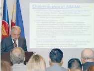  ??  ?? Highlighti­ng the Philippine­s’ successful hosting of the 50th anniversar­y of ASEAN.