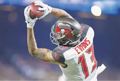  ?? WESLEY HITT/GETTY IMAGES ?? Wide receiver Mike Evans and his Tampa Bay teammates will challenge a Pittsburgh defense that hasn’t lived up to expectatio­ns so far.