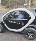  ??  ?? The Renault Twizy is being tested in a Finnish trial