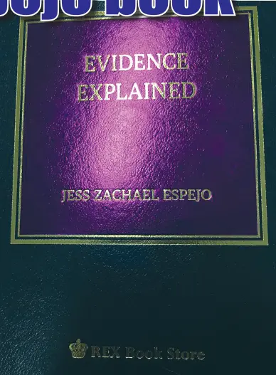  ??  ?? THE ‘EVIDENCE Explained’ is sold at P1,120. (Photo courtesy of UM College of Law)