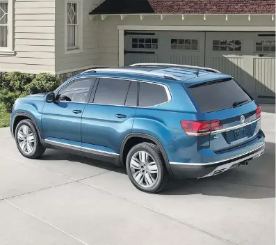  ?? VOLKSWAGEN ?? With the Atlas’s boxy shape and narrow pillars, passengers can enjoy great views out of the large windows.