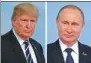  ?? REUTERS ?? Donald Trump (left) and Vladimir Putin met for the first time in Hamburg on Friday.