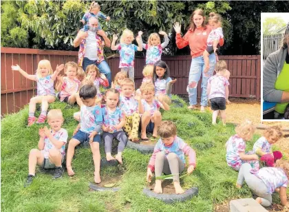  ?? Photo / Alison Smith ?? Waih¯ı Kindy Kids made a splash on Loud Shirt Day in their t-shirts made by teacher Brooke.